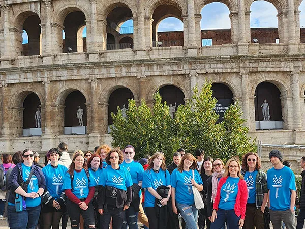 Wake Tech students on a 出国留学 trip in Rome
